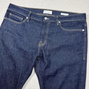 Frame L'Homme Slim Jeans Mens 36 Blue Dark Wash Stretch Denim Douro Fit
